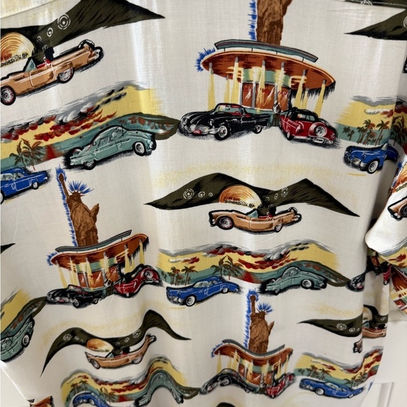 New Orleans Brand Original Men’s Size Small Shirt Retro Cars Statue of Liberty - Picture 8 of 8